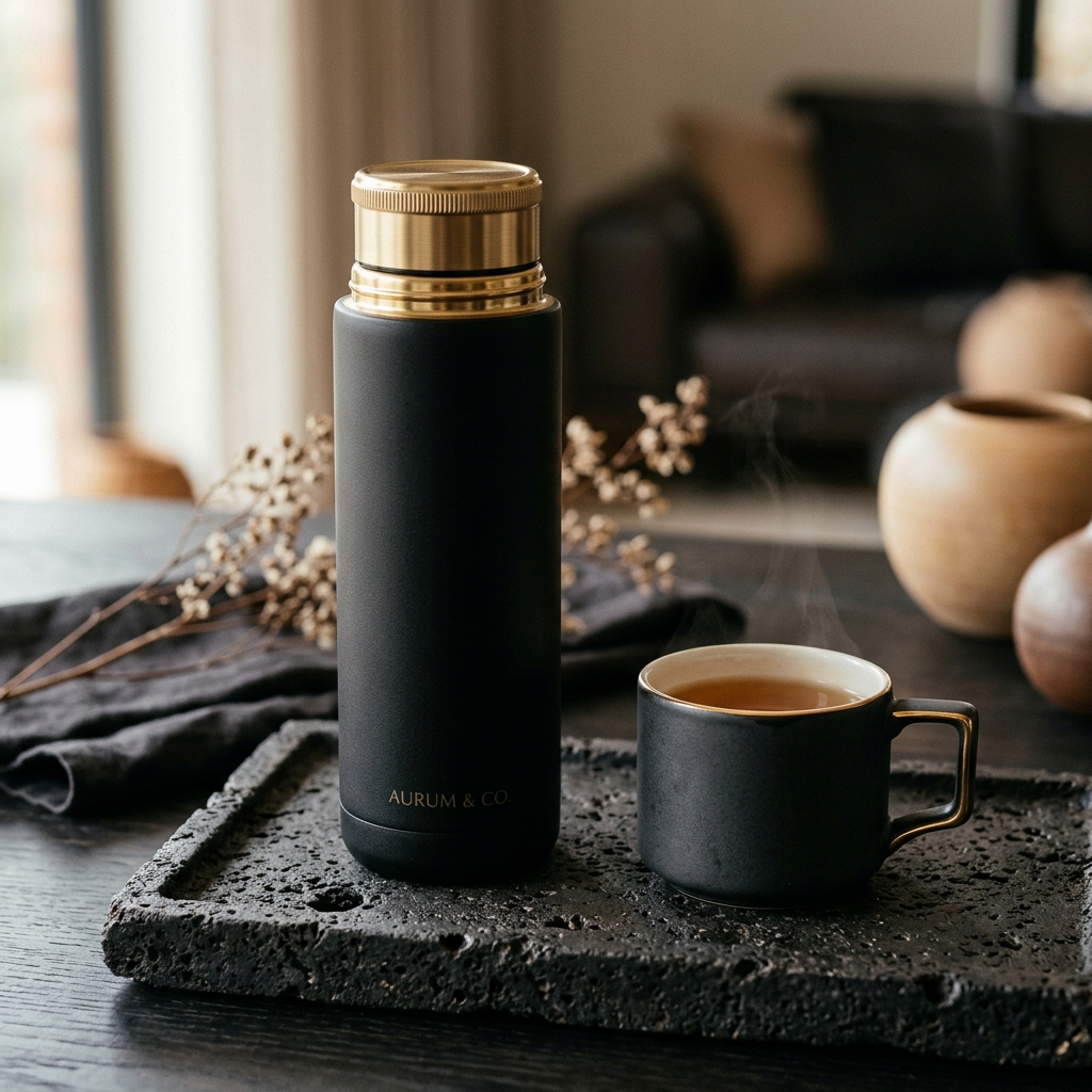 Matte Black Thermal Flask
